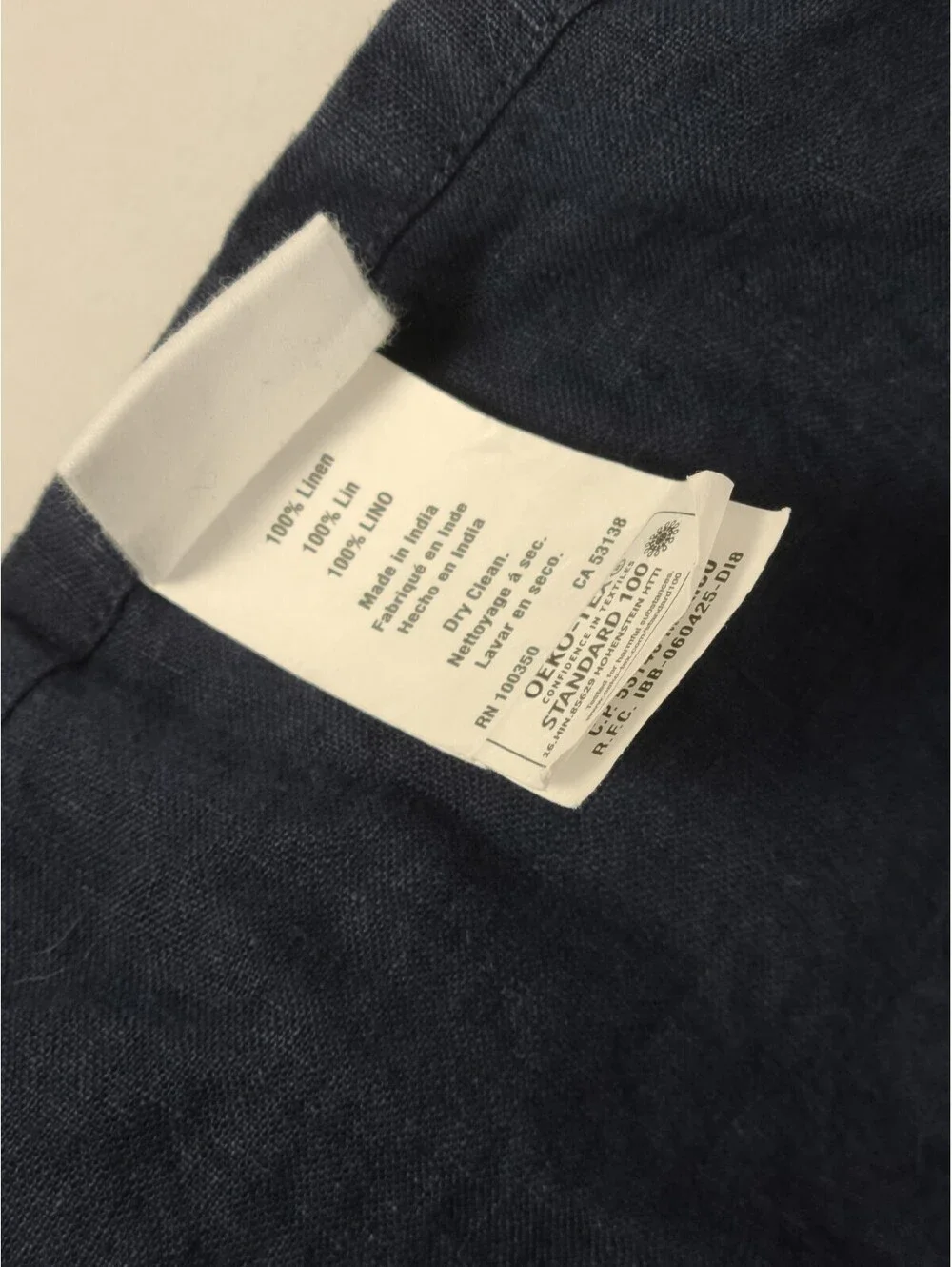 Studio 3B Navy Blue Linen Curtain Pair